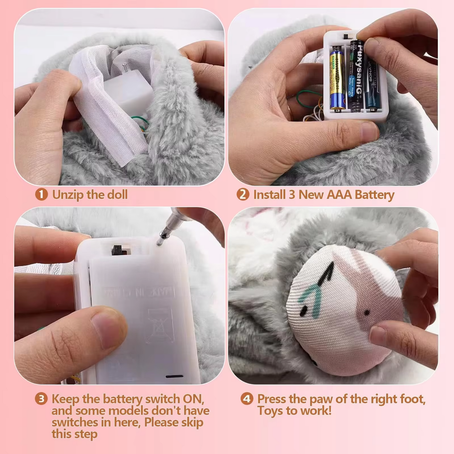 Breathing Bear Toy With Sound