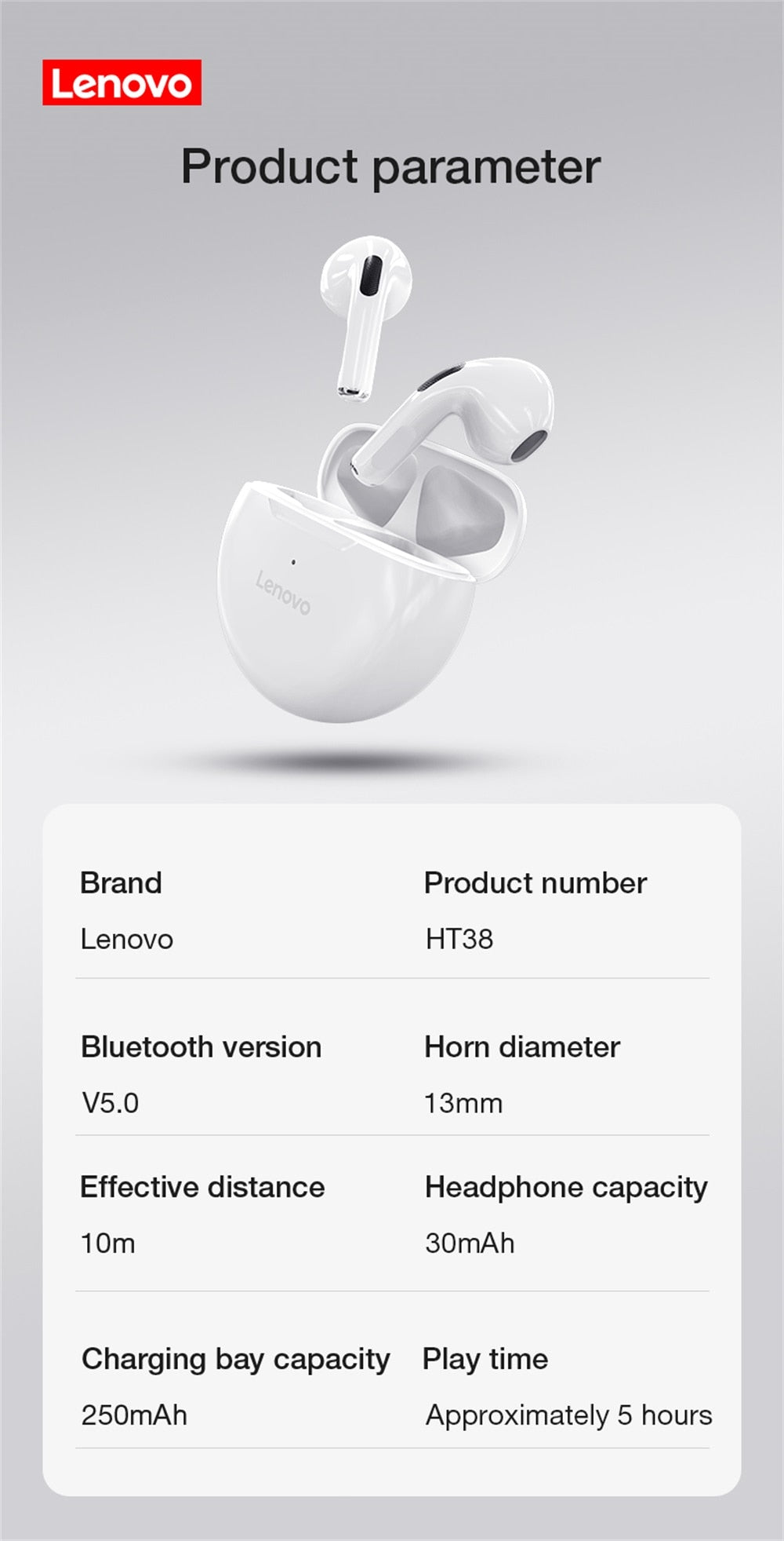 Ienovo true wireless bluetooth earbuds