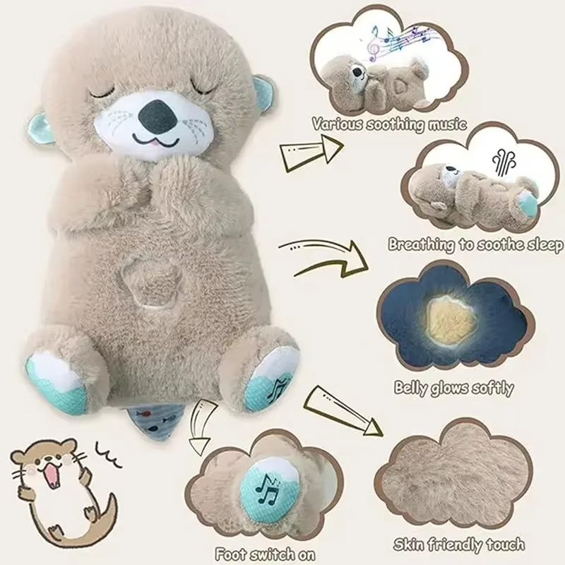 Breathing Bear Toy With Sound