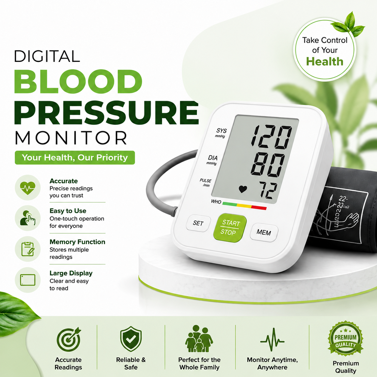 Digital Blood Pressure Monitor