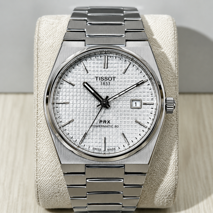 PRX Automatic Stainless Steel Watch – Premium Swiss Style Men’s Wristwatch  Shorter option:  Tissot PRX Automatic Men’s Stainless Steel Watch