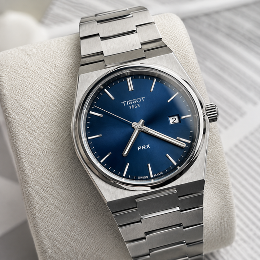 PRX Automatic Stainless Steel Watch – Premium Swiss Style Men’s Wristwatch  Shorter option:  Tissot PRX Automatic Men’s Stainless Steel Watch