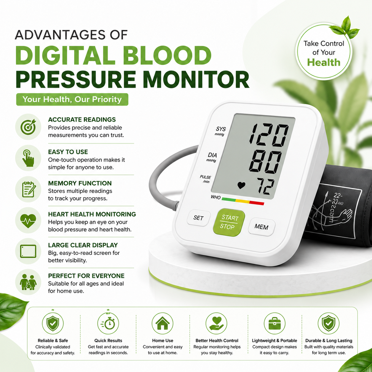 Digital Blood Pressure Monitor
