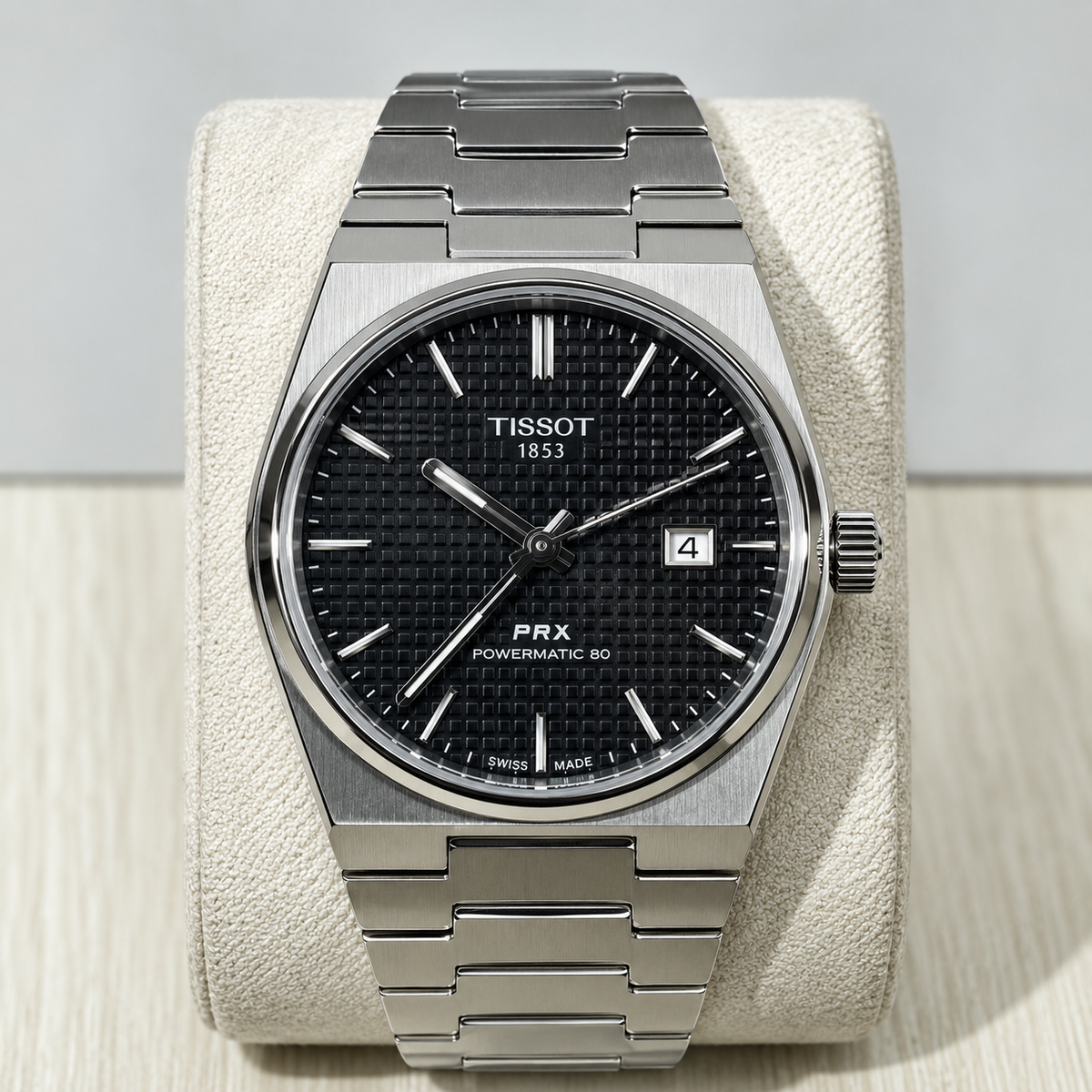 PRX Automatic Stainless Steel Watch – Premium Swiss Style Men’s Wristwatch  Shorter option:  Tissot PRX Automatic Men’s Stainless Steel Watch
